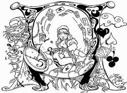 Simsant wonderland white rabbit mr alice tapestry fairy tale style photo background wall decoration 80x60 (203x152cm) wide wall hanging for bedroom living room dorm. Pin On Coloring Pages For Adults