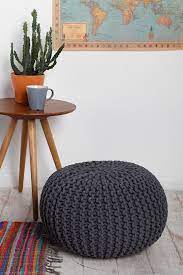 Find all products by department: Cable Knit Pouf Knitted Pouf Handmade Home Decor Pouf