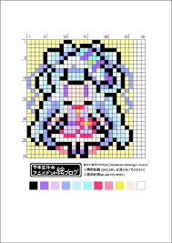 hugっと プリキュア キュアアムールのアイロンビーズ図案 サキエルのアニメドット絵ブログ キュアアムール 図案 アイロンビーズ