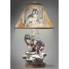 Wolf Table Lamp Al Agnew Nature Bradford Exchange Wolf Decor Wolf Room Lamp