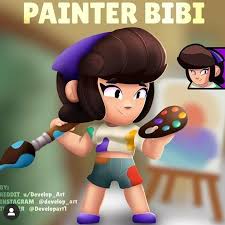 Painter Bibi Drawing By Me Brawl Stars Amino She charges her home run bar if all 3 ammo bars are reloaded. painter bibi drawing by me brawl