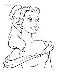 Paige o'hara, robby benson, richard white and others. Belle Beauty And The Beast Colouring Pages Novocom Top