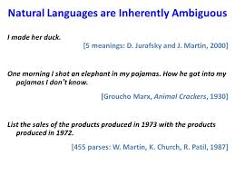 One Morning I Shot An Elephant In My Pajamas Ambiguity Cs E6998 1 Advanced Topics In Programming Languages And Compilers Alfred V Aho Lecture 1 Introduction To Course September 8 Ppt Download