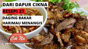 Untuk resepi daging bakar danok/daging bakar ala thai/daging bakar harimau menangis ini saya tidak menggunakan garam.tapi ianya terpulang kepada citarasa masing2.warna sos akan menjadi kemerahan kerana serbuk cili kasar/chilli flakes akan bertindak balas dengan. Dari Dapur Cikna Resepi 37 Daging Bakar Harimau Menangis Youtube