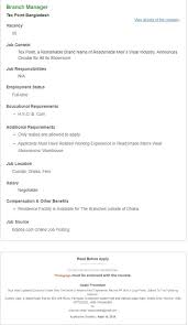 Cv builder that is so easy to use and relevant things to get job. Tex Point Bangladesh Job Circular Apply In March 2019