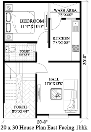House plan for 20 feet by 45 feet plot (plot size 100 square yards) plan code gc 1652. 20x30 House Plan 20x30 House Plan East Facing Design House Plan
