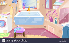 cartoon bathroom. bathroom interior