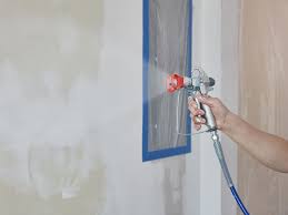 Cut in around windows and doors first, and then spray the remaining flat areas using overlapping strokes. Paint Sprayer Basics To Know Before You Buy
