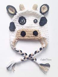 Visit our online craft shop now | page 1 Crochet Pattern The Cow Crochet Beanie Pattern Crochet Hat Pattern Cow Hat Crochet Diy Hat Pattern Hat Pattern Craft Supply Crochet Cow Crochet Hat Pattern Cow Hat