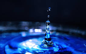 تحميل خلفيات ماكرو المياه الزرقاء الماء قطرة ماء وقت الخريف