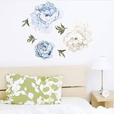 Decorate water bottles, wedding invitations or even business flyers with thank you stickers & labels from zazzle! Buy Peony Wall Decals Watercolor Flower Wall Stickers White Blue Giant Floral Wall Decals Peonies Blossom Wall Art Murals Vinyl Wall Posters For Bedroom Living Room Online In Turkey B08md3r62k