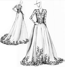 Lace Dress Drawing Google Search Moda Desenhos De Moda Vestidos