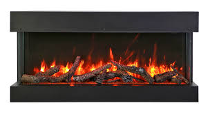 Flame effect with or without heating is possible. 50 Tru View Slim 3 Sided Electric Fireplace Corner Electric Fireplaces