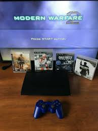 Ps3 Sony Playstation 3 Super Slim 500gb New Controller 4 Games Mw3 Cod Ps4 Gaming Video Modern Warfare Call Of Duty Warfare