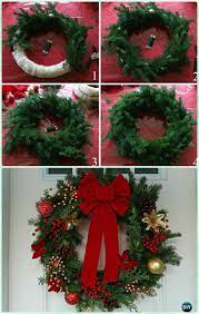 Diy Homemade Evergreen Wreath Instructions Christmas Wreath Craft Ideas Holiday Decoration Coronas De Navidad Manualidades Navidenas Adornos Navidenos