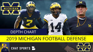 Michigan Football Depth Chart 2019 Defense Replacing Stars Rashan Gary Chase Winovich Devin Bush