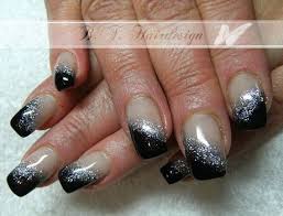 Nageldesign Schwarz Weiss Glitzer Nageldesign Schwarz Weiss Nageldesign Nagel Schwarz Weiss