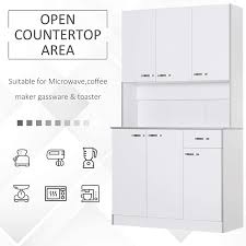 Check spelling or type a new query. Buy Homcom 71 Freestanding Kitchen Buffet Hutch Cupboard With 6 Doors 3 Adjustable Shelves And 1 Drawer White Online In Vietnam B01m8mw5uo