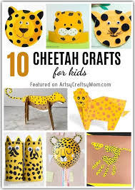 Spin painting is a favorite kids art activity that can be done with a salad spinner or with a kids spin art machine. 10 Cheerful Cheetah Crafts For Kids