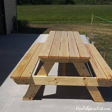 8 Foot Picnic Table Plans Howtospecialist How To Build Step By Step Diy Plans In 2020 Picnic Table Plans Diy Picnic Table Picnic Table