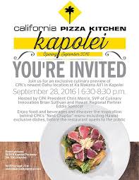 Maybe you would like to learn more about one of these? California Pizza Kitchen Ka Makana Ali I Kapolei Preview Tasty Island