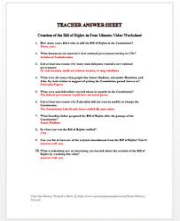 Use the worksheets here to practice the correct form of have and has. Creation Of The Bill Of Rights In Four Minutes Video Worksheet Tpt