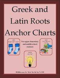Beginning Greek And Latin Roots Anchor Charts