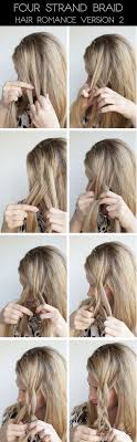 Learn how to create a four strand braid. Hair Romance 4 Strand Braid Tutorial Version 2 Braided Hairstyles Hair Romance Hair Styles