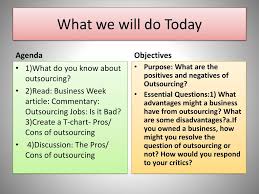 Ppt Outsourcing Pros And Cons Powerpoint Presentation
