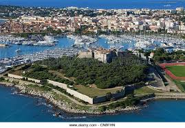 France Alpes Maritimes Antibes Saint Roch Peninsula And Strong Square Sixteenth Century In The Foreground Stock Image Dock Walking Antibes Stock Photos City Photo