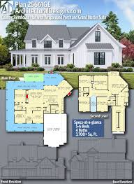 Pinterest and eplans.com pin board name: Architectural Designs Farmhouse Plan 25661ge Gives You 5 6 Bedrooms 4 Baths And 3 700 Sq Ft Rea House Plans Farmhouse Farmhouse Plans 6 Bedroom House Plans