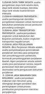 Contoh Usaha Jasa Wisata Yang Termasuk Ke Dalam Jenis Usaha Penyediaan Barang Sebutkan Dan Brainly Co Id
