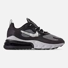 Swarovski Women S Nike Air Max 270 React Black White Nike Air Max For Women Nike Air Max Bling Nike Shoes