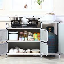 This bar table is the perfect choice to prepare and enjoy drinks for small flats or where space is a little limited. Buy Multifunctional Simple Assembly Buffet Cupboard Kitchen Furniture Side Table Storage Base Cabinet Aluminum Alloy Sideboard Online In Taiwan 4000180401768