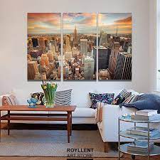 Bring style to your walls with our selection of wall art décor with a collection of contemporary wall art, traditional framed prints and decorative pieces in neutral shades. New York City Picture Canvas Painting Modern Wall Art Picture For Living Room Unframed Decorative Landscape Canvas 3 Pieces City Picture Art Picturespicture For Living Room Aliexpress
