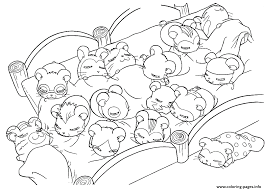 Three ordinary hamsters live in an ordinary cage in an ordinary home. Kawaii Hamster Coloring Page Novocom Top