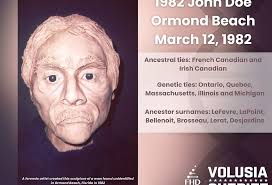 VSO seeks help to identify John Doe found in Ormond Beach in 1982