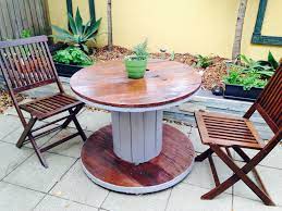Cable Reel Outdoor Table Diy Diy Outdoor Table Diy Outdoor Furniture Furniture Design Modern