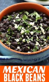Mexican Black Beans Recipe Recipe Taco Side Dishes Mexican Black Beans Black Bean Recipes