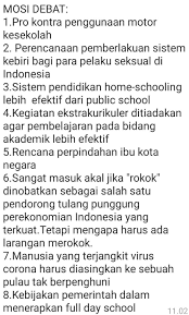 Yakni merupakan suatu teks yang menerangkan tentang dua hal yang sangat berbeda atau pro dan kontra antara kedua belah pihak yang selanjutnya pada keduanya. Tolong Buatkan Argumen Pro Dan Kontra Dari Mosi Debat Diatas Sebanyak Banyaknya Brainly Co Id