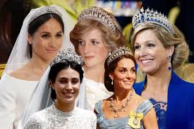 In turn, meghan wore queen mary's diamond bandeau tiara, also on loan from the queen. The Best Royal Tiaras Meghan Markle Princess Diana And Kate Middleton S Bridal Jewels And Their History London Evening Standard Evening Standard