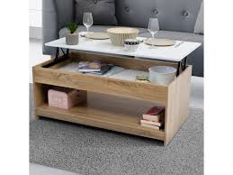 Table Basse Plateau Relevable Soa Bois Blanc Et Imitation Hetre Vente De Id Market Confo En 2020 Table Basse Plateau Table Basse Avec Plateau Relevable Table Basse