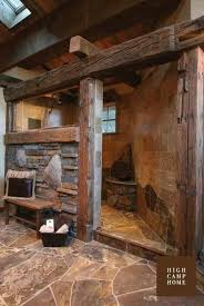 Nice Big Walk In Rustic Shower Rustic Shower Rustic Bathrooms Rustic House