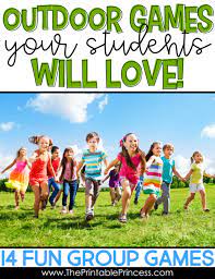 14 Outdoor Games And Activities For Young Students Outside Games For Kids Group Games For Kids Fun Group Games