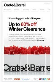 8 Fashion E Commerce Email Marketing Examples Referral Saasquatch Email Marketing Examples Crate And Barrel Email Marketing Design