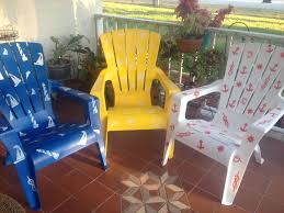 Pin By April Gaskins On Fun Crafts Plastic Garden Furniture Painting Plastic Chairs Painting Plastic