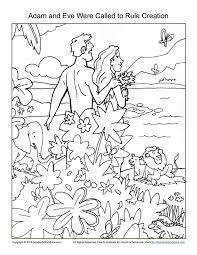Adam and eve with cain and abel coloring page. Adam And Eve Story Coloring Pages