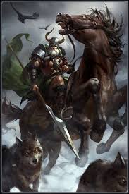 Odin Sleipnir Freki Geri Huginn And Muninn Odin Norse Mythology Norse Mythology Norse