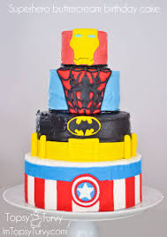 All you need is a boxed cake mix (i made funfetti cupcakes), some buttercream frosting (here's my fave recipe ), and some lego candies. Superhero Birthday Cake Ashlee Marie Real Fun With Real Food