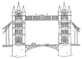 building tower bridge london gebaude illustration grossbritannien support tache conseils peinture lavable glitter coloriage de